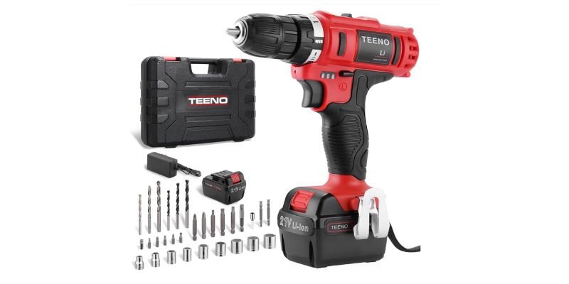 Teeno 21V : avis complet sur cette perceuse visseuse sans fil à moins de 40€